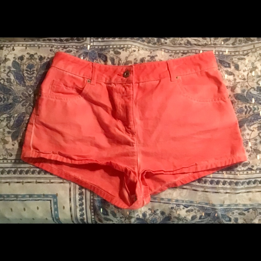 NWOT🌟 ASOS DENIM CORAL WEDGIE SHORTS